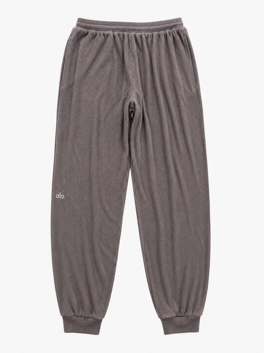 Alo Yoga Ribbed Comfy Joggers in Brown Size XXS Stretchy Soft Lounge